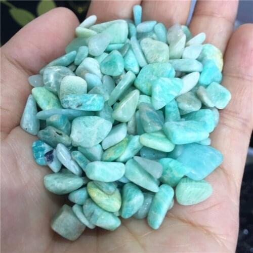 100g Natural Amazonite Tumbled Stone Rough Crystal Healing Specimen Minerals Home Desk Aquarium Decoration