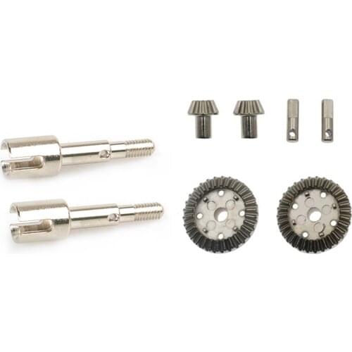 2Pcs Metal Wheel Axle Drive Shaft Cup Upgrade Accessories With Metal Bridge Axle Gear Set Upgrade Accessories