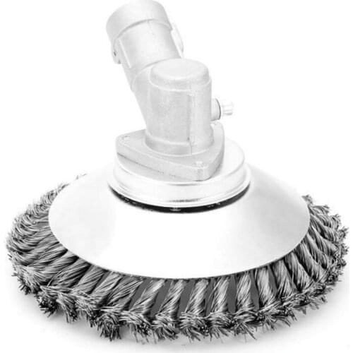 6/8 Inch Lawn Mower Steel Wire Wheel Steel Trimmer Head Brush Cutter Lawn Mower Grass Cutter Wire Wheel Fixing Kit for Lawnmower