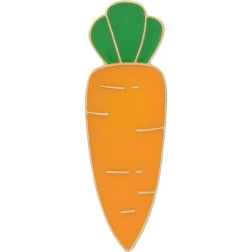 8Seasons Cartoon Rabbit Carrot Pin Brooches Hat Backpack Collar Armband Brooch Children Girl Sweet Fashion Accessories,1 Piece