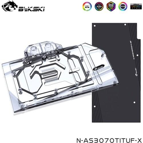 Bykski GPU Water Cooling Block Compatible ASUS TUF RTX3070TI 8G GAMING Graphics Card Liquid Cooler,N-AS3070TITUF-X