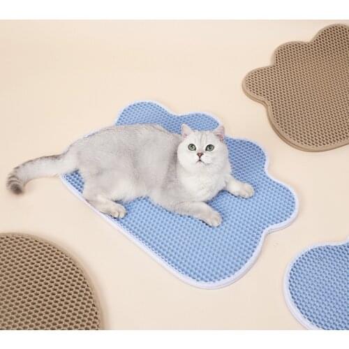 Pet Cat Litter Mat Double Layer Non-slip Pad Sand Cat Toilet Waterproof Clean Pad Cats Clean Accessories