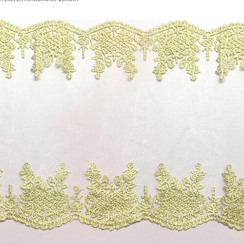 23cm Width Large Size Apparel Accessories Lace Trim DIY Craft Sewing Appliqued Lace Polyester Mesh Lace Edge Fabric Multirole