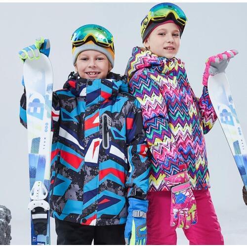 -30 Degree Kids Skiing Jackets Waterproof Windproof Children Warm Outerwear For Boys Girls 4 6 8 10 12 14 16 Y Snowboard Coat