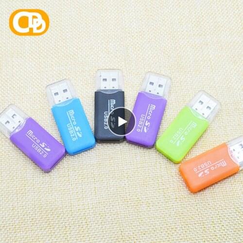 Mini USB2.0 Micro TF T-Flash Memory Card USB2.0 Card Reader Adapter For Windows USB Memory Card Reader Classical Adapter New