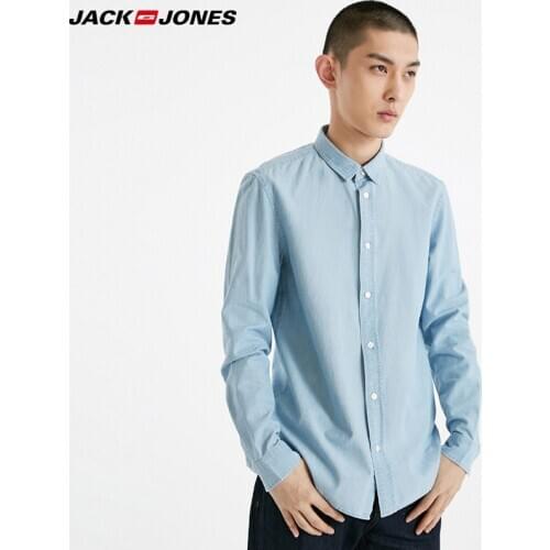 Jack Jones Mens long sleeve Denim shirt | 219105537