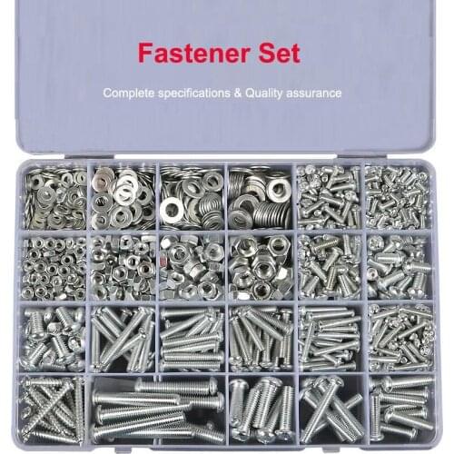 M2M3M4M5 Set of Bolts and Nuts Motherboard Kit Hand Tools Screw Gasket Self Tapping Round Head Cross Head Furniture Fasteners