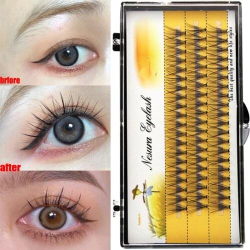 3D Makeup Grafting False Eyelashes Imitation Mink Naturally Long Handmade Soft Thick False Eyelashes Eye Lashes Extension 6-14mm