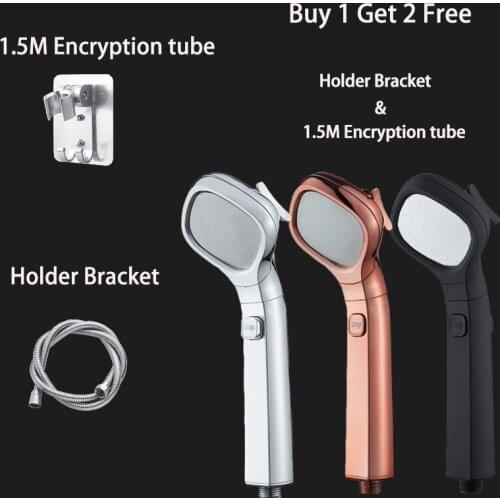 4 Gear Pressurized Shower Handheld Shower Water Saving Filter Sprayer Head High Pressure Bathroom Rainfall Shower Head