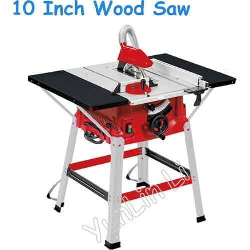 10 Inch Wood Saw 220V Sliding Table Saw Push Plate Angle Cut Circle Saw Multi-function Wood Cutting Machine with vacuum cleaner