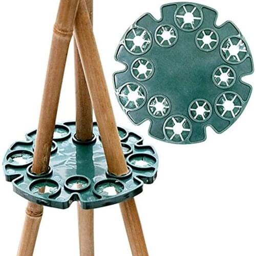 EverChic 2Pcs Garden Climbing Plant Support Peas Beans Fixed Frame Bamboo Wig-Wam Holder Cane Stakes for Support Climbing Plants