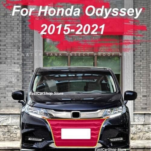 Car Middle Insect Screening Mesh Front Grille Insert Net Anti-mosquito Dust for Honda Odyssey 2021 2020 2015-2019 Accessories
