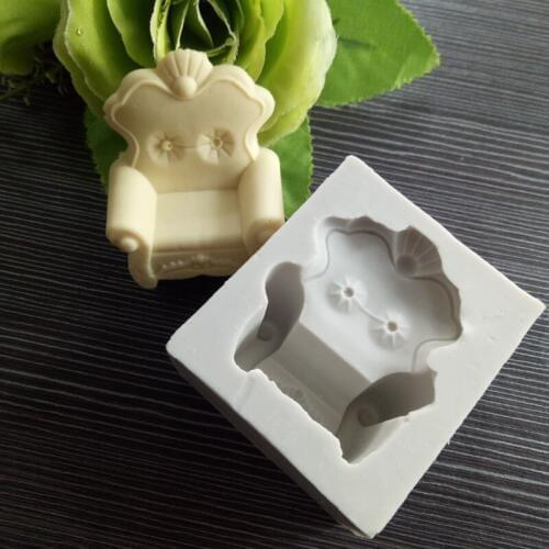 3d sofa silicone mold Cake fondant bakery resin tools