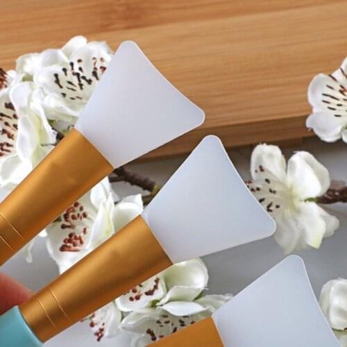 1PCS Silicone Makeup Brush Professional Soft Gel Mud Mixing Face Mask Brush Cosmetic Beauty Makeup Tools Mud Mixing Face Mask