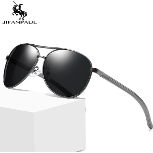 JIFANPAUL Polarized square sunglasses male luxury brand design mens sunglasses outdoor travel sunglasses for men free shipping