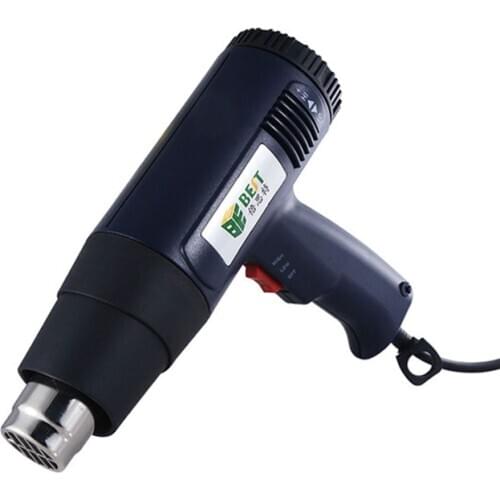 Heat Shrinkable Film Hot Air Gun Welding Temperature Adjustable 1600W Floor Coating Electric Baking Gun Industrial BST 3A