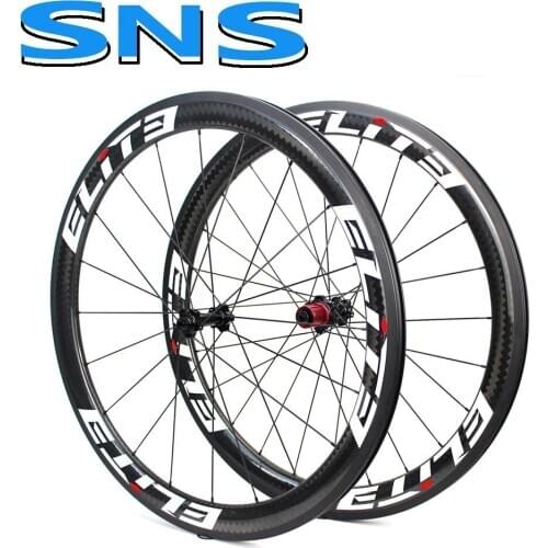 ELITEWHEELS SNS 700c Carbon Bicycle Wheel CHOSEN1386/7647 HUB 30 38 47 50 60 Depth Tubular Clincher Tubeless Road Wheelset