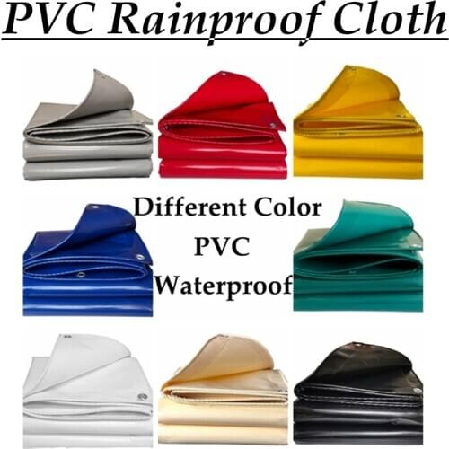 Thickness 0.5mm 600GSM PVC Tarpaulin Rainproof Cloth Garden Courtyard Succulent Plants Thick CoveTruck Waterproof Sunshade Cloth