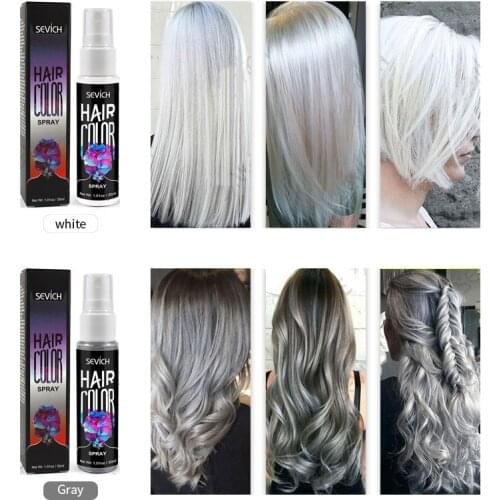 Cosplay Temporary Hair Color Spray Instant Hair Dye Purple Blue Tinted Hair Glitter Powder Fast Hair Color Spray TSLM1
