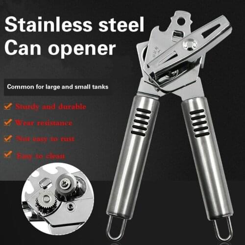 High Quality Can opener Stainless Steel Opener Multi-Function Bottle wine opener lid opener kitchen beer opener jar opener tools