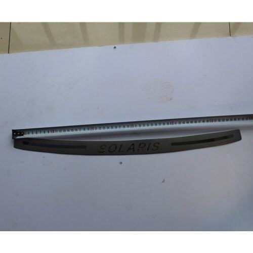 High quality stainless steel rear windowsill panel,Rear bumper Protector Sill For Hyundai VERNA/Solaris 2010-2014 Car-styling