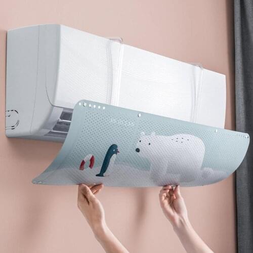 1Pc Adjustable Angle Stylish Lovely Air Conditioner Cold Wind Shield Cover Deflector Baffle Board Easy to Install