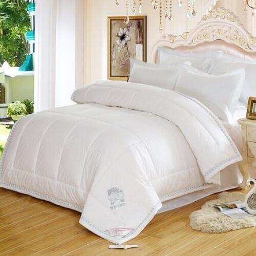 100%Australian Wool Comforter Embroidery Winter Blanket Queen Quilt King Size Quilted top Comforters capa edredones blanco futon
