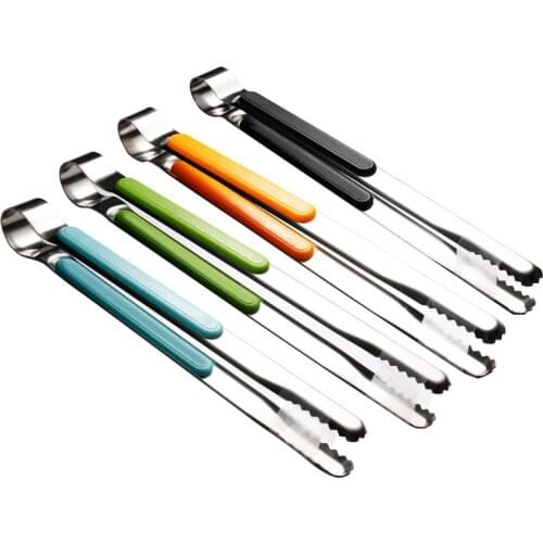 Stainless Steel BBQ Grilling Tong Salad Bread Serving Tong Non-Stick Kitchen Barbecue Grilling Cooking Tong Kitchen Accessories