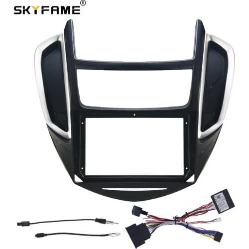 SKYFAME Car Frame Cable canbus For CHEVROLET Trax Tracker 2014-2016 Android Big Screen Dask Kit Fascia Frame
