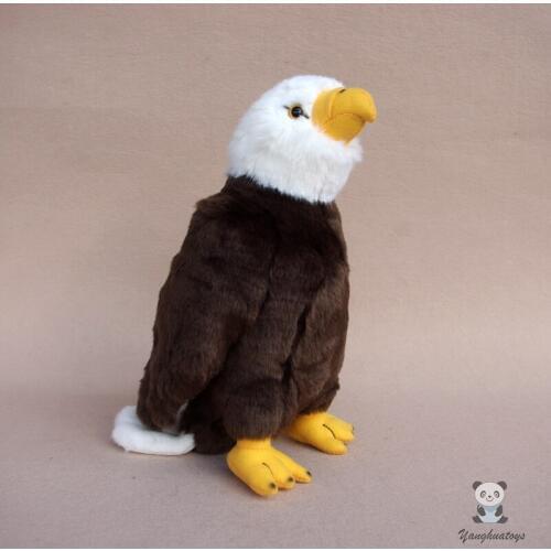 Whitehead Eagle plush toys soft real life stuffed toy large birds dolls Decoration