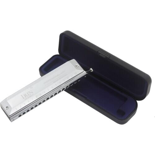 16 Holes for Rock Country Folk Jazz Harmonica Chromatic Blues Harp W/ Carry Case
