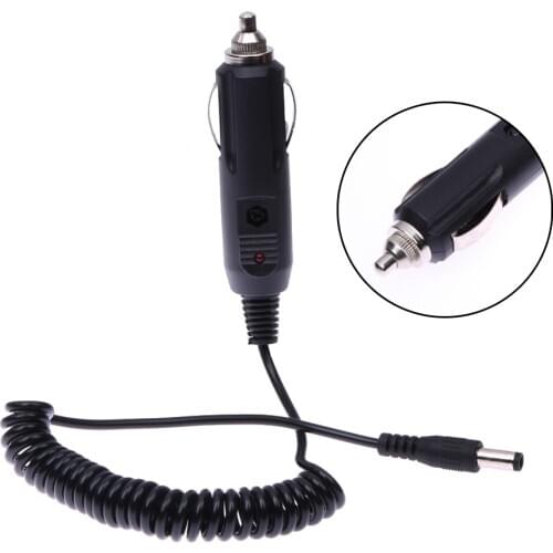 DC 12V Car Charger Charging Cable Spring Cord Line for Baofeng Two Way Radios UV-5R 5RE PLUS UV5A+ Auto Accessories