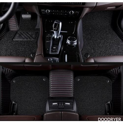 DOODRYER Custom leather car floor mats for Chrysler 300c Grand Voager Sebring PT Cruiser auto foot mats