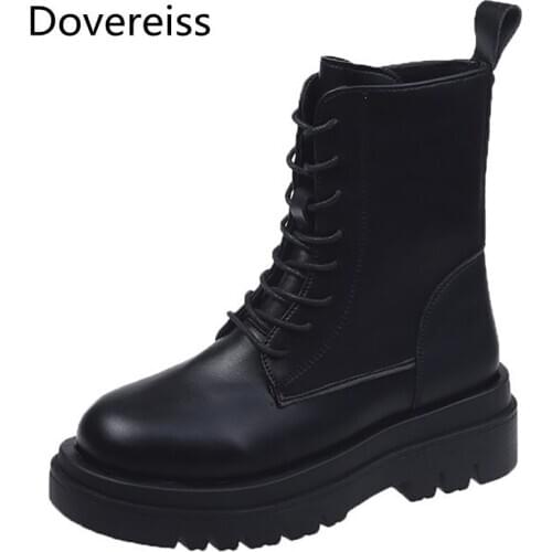 Dovereiss Fashion Womens Shoes Winter new Sexy Short boot Elegant sexy Matin boots Concise Mature Zipper big size 40