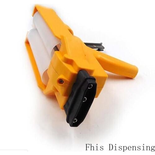 Two-Component 400ml 1:1 AB Glue Gun Manual Glued Joints Agent of True Porcelain and Cones Combination