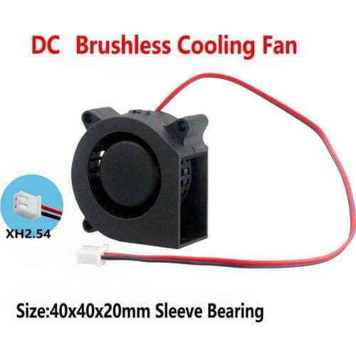 Gdstime 100 pcs DC 24v 2Pin 4cm 40mm x 20mm Small Cooling Blower Fan Turbo Cooler 40x20mm 4020
