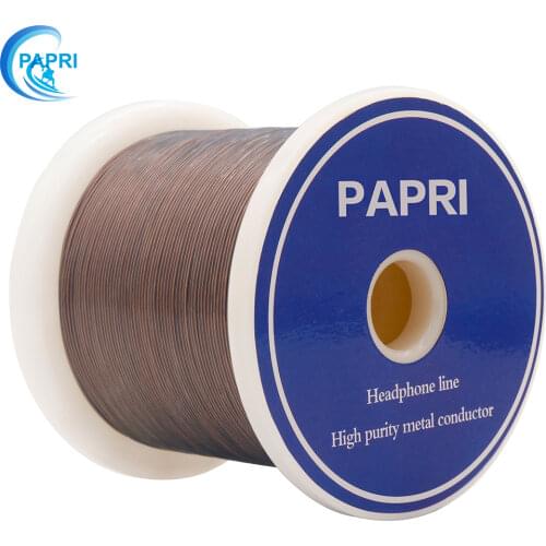PAPRI Newest GR01 Upgrade Headphone Cable DIY 7N OCC Wire Hifi Audio Line For Earphone Headsets Amplifier 19Cores AWG27.5