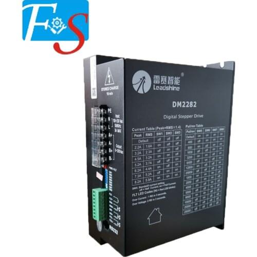 Original Leadshine DM2282 CNC High voltage Digital Stepper Drive 2-phase work 80~220VAC 8.2A push NEMA34/42 stepper motor