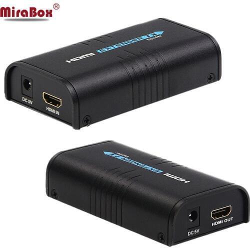 Transmitter and Receiver HDMI Extender Over Cat5/Cat5e/Cat6/Cat6e Compatible with HDCP Support 120m 1080p transmission