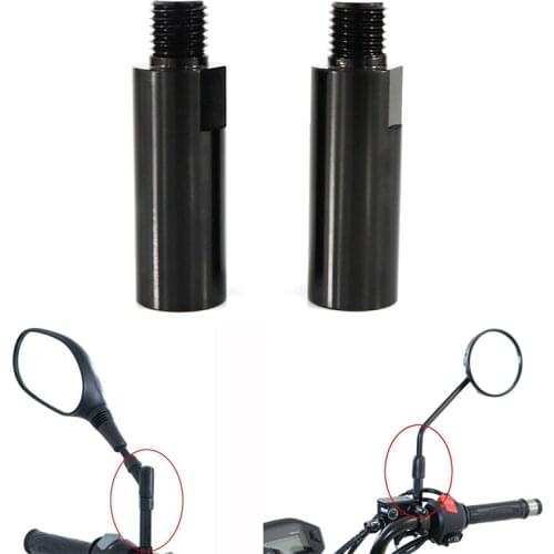 Fit For Honda Kawasaki Suzuki Triumph KTM ​Aprilia M10*1.25 Right Hand Rearview Mirror Riser Extenders Clamp Riser 40mm Higher