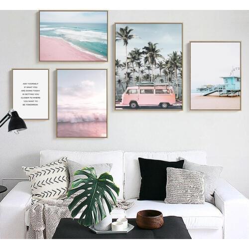 Nordic Travel Landscape Wall Art Canvas Poster Minimalist Print Painting Scandinavian Decorative Picture Living Room Decoration
