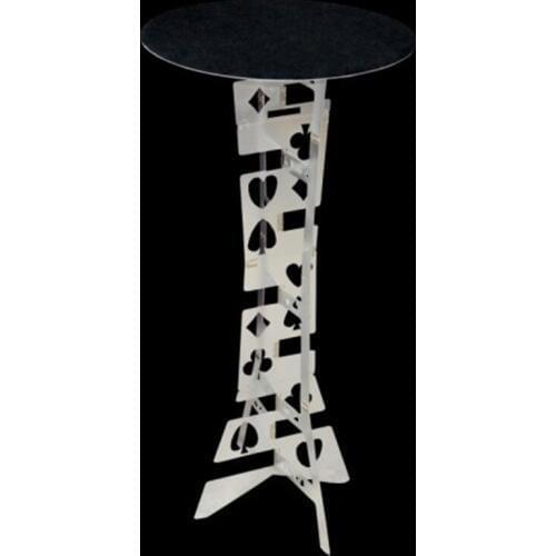 Folding Table Metal (Circular Plate) Stage Magic Tricks,Illusions,Magic Props,Comedy,Magic Accessories,Magician Table