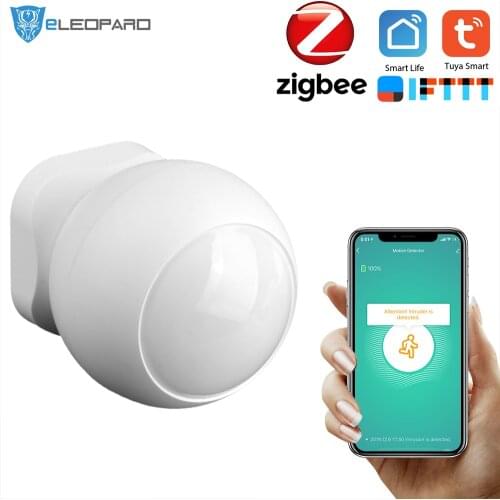 ELEOPARD Tuya Smart life Zigbee PIR Sensor Motion Sensor Smart Life APP Wireless connect with Gateway Smart security alarm syste