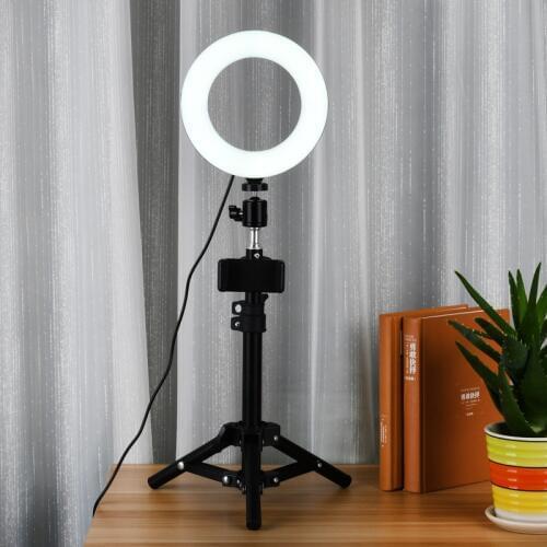 Live Selfie Studio Video Camera LED Ring Light Photo Lamp Led Fill Light Photography Accessories Lighting Phone Holder