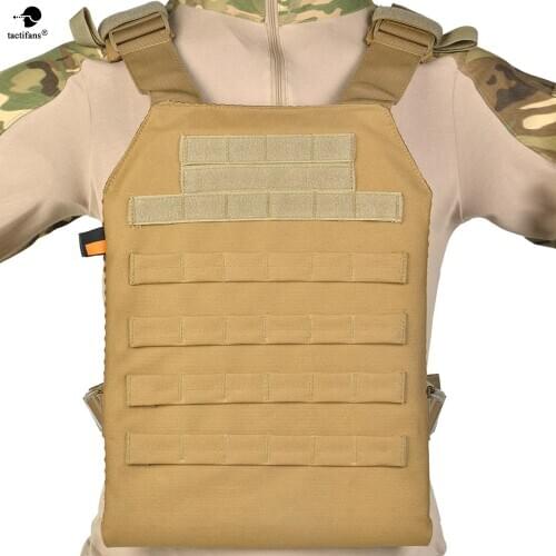 Tactifans Lightweight Plate Carrier Tactical Vest Molle Compatible Armor Insert Mesh Padding Airsoft Wargame Hunting Accessories