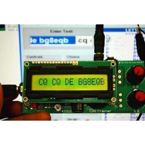 2in1 CW Trainer & Decoder * Morse Code Training Partner * Keyer Interpreter tune frequency: 600Hz- 1200Hz DC 9V-12V