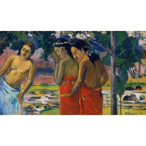Three Tahitian Women 1896 by Paul Gauguin oil Painting Canvas High quality hand painted Art Reproduction