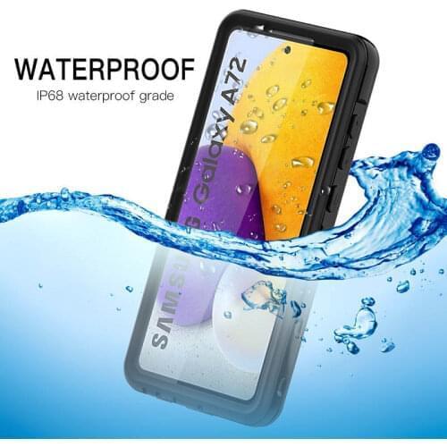 Waterproof Case For samsung Galaxy A72 5G case Soft Clear Dustproof Diving Cover shockproof 360 Full Phone Cases Coque Funda