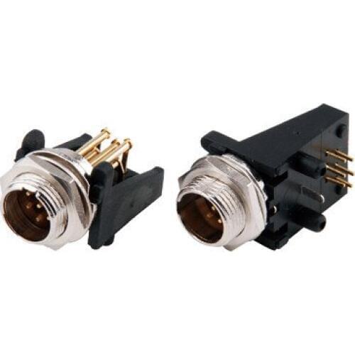 High quality 5pcs/lot 6Pole Mini XLR male Style Connector socket PCB Panel Socket