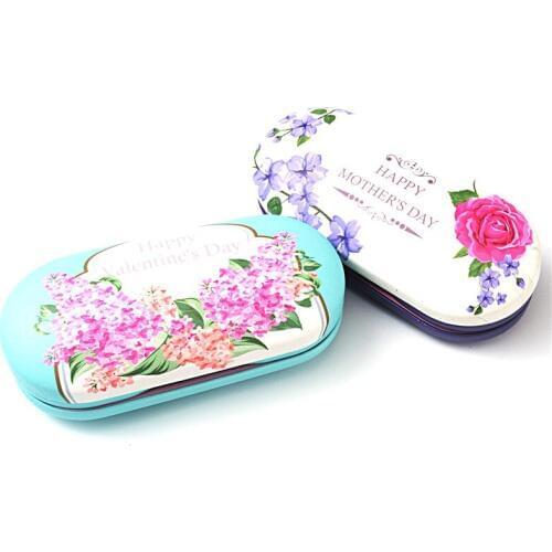 High quality reflective Cover contact lens case with mirror color contact lenses case Container cute Lovely Travel kit box LXL